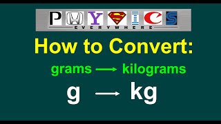 How to Convert g to kg grams to kilograms EASY [upl. by Gnous]