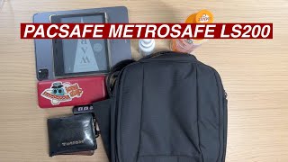 2024 What fits into PACSAFE METROSAFE LS200  AntiTheft Crossbody Bag  UNBOXING pacsafe [upl. by Ardnaeel15]