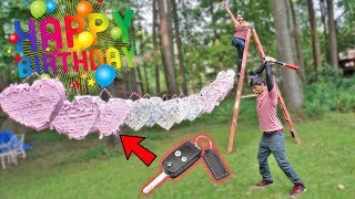 Surprising Boyfriend With 24 Piñatas For His 24th Birthday [upl. by Sell]