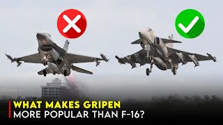 JAS 39 Gripen vs F16 Can It Overtake the F16s Global Dominance [upl. by Ekoorb]