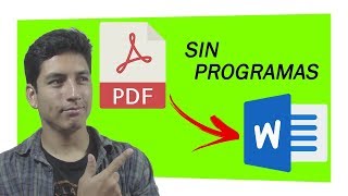 🚀 Cómo CONVERTIR PDF a WORD Sin Programas 📚 ¡Tutorial SÚPER RÁPIDO ⚡ [upl. by Aneris]