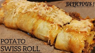 If You Have 2 Potatoes amp Mozzarella Cheese  Make Delicious Potato Swiss Roll [upl. by Ynattyrb]