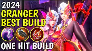 GRANGER BEST BUILD 2024  TOP 1 GLOBAL GRANGER BUILD AND EMBLEM  GRANGER VALENTINE SKIN GAMEPLAY [upl. by Zorine]