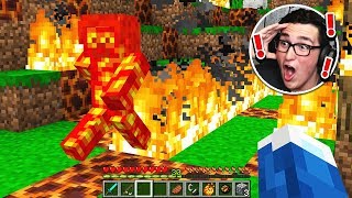 LAVA STEVE IS BURNING MY ENTIRE MINECRAFT WORLD [upl. by Remlap]