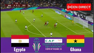 match Ghana vs Egypte en direct Coupe dAfrique des Nations match complet Simulation Gameplay PC [upl. by Boiney]