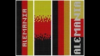 Diseño bandera de Alemania plantilla para manilla [upl. by Nadeen]