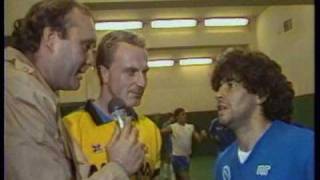 Maradona e Rummenigge intervistati da Gianpiero Galeazzi [upl. by Lira]