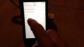 Enable and Disabling Restrictions on an iPhone iOS 7 How to [upl. by Orman]