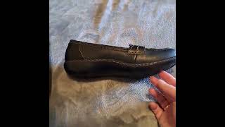 Clarks Ashland Bubble Loafer Womens Slip On Review Stylish And Comfortable Loafers Love The Design [upl. by Llehcear]