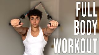 Full Body Resistance Band Workout At Home Workout [upl. by Nanreik]