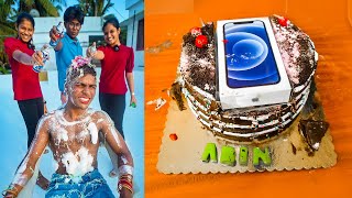 Cakeന് അകത്ത് iPhone ❤️ Birthday Surprise amp Challenge 😂👊 iPhone 12 inside the Cake [upl. by Leahcimnaes]