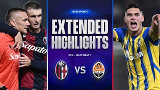 Bologna vs Shakhtar Donetsk Extended Highlights  UCL League Phase MD 1  CBS Sports Golazo [upl. by Houser]