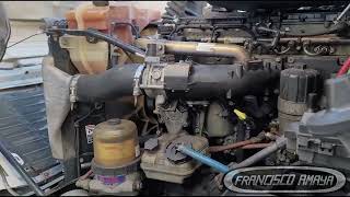 DD15 engine sound while running connecting rod knocking bearing damage crankshaft good oil pressure [upl. by Aram]