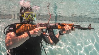 Firing an AK47 Underwater [upl. by Jaddan]