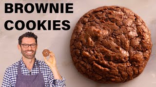 EASY Brownie Cookies Recipe [upl. by Chak]