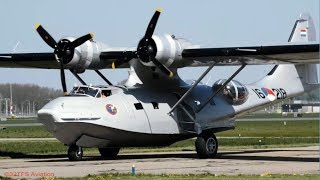 4K PBY5A CATALINA makes its last flights in the Netherlands Lelystad Airport EHLE [upl. by Nataniel]