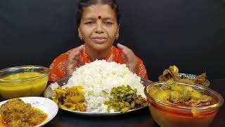 SIMPLE BUT TESTY LUNCH MENUEATING RICE WITH TOK DALALU VAJATANGRAR JHALRUI ER JHOLSORSHE ILISH। [upl. by Diley349]