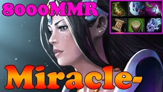 Dota 2  Miracle 8000MMR Plays Mirana  Ranked Match Gameplay [upl. by Nahsor134]