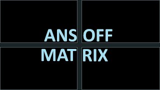 Ansoff Matrix Explained  Strategic Management Series [upl. by Thgirw677]