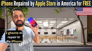 Got iPhone Repaired in USA Apple Store 🇺🇸 [upl. by Smailliw]