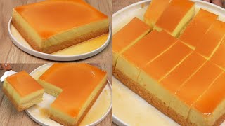 Tasty combination of two desserts Cake Flan Its looks gorgeous but super easy [upl. by Nevarc631]