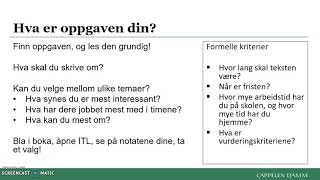 Hvordan skrive artikkel i samfunnsfag Del 1 Tema og problemstilling [upl. by Korman]