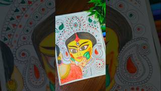 Durga maa visarjan day drawing 😍  Dussehra special drawing ❤️  shorts [upl. by Allie]