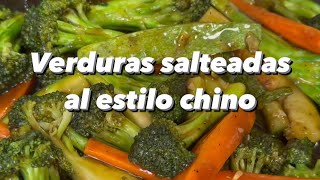 Verduras salteadas al estilo chino [upl. by Ahsel]