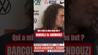 LA RÉPONSE DE GUENDOUZI equipedefrance franceisrael football foot guendouzi barcola [upl. by Ronald]