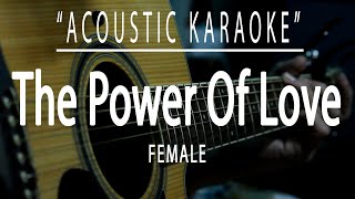 The power of love  Celine Dion Acoustic karaoke [upl. by Refenej]