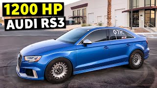 Worlds Fastest Audi RS3 1200HP AirConditioning Power Everything Scotto Visits Iroz Motorsports [upl. by Tamberg]