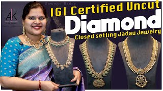 IGI certified uncut diamond Jadau Collection Secrets That Will Change Your Jewelry Game Forever [upl. by Avrenim52]