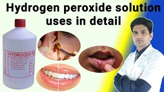 Hydrogen peroxide uses  Hydrogen peroxide ear wax removal  h2o2 uses  H2O2 uses for skin [upl. by Divaj]