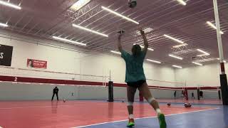 Volleyball Drills For Serving Overhand Float and Jump Serve Technique  Ariella Private Training [upl. by Yelekalb]