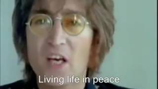 Imagine John Lennon Original video with lyrics in English included [upl. by Enitsrik]