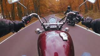 Yamaha Virago 535  Autumn POV [upl. by Sucirdor]