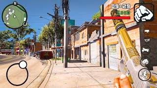 MEU GTA SAN VIDA DO CRIME V3 COM 3 FAVELAS COM GRÁFICO REALISTA E GUERRA DE GANGUE PARA ANDROID [upl. by Robma310]