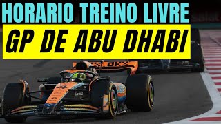 GP DE ABU DHABI TREINO LIVRE  HORARIO DA TRANSMISSAO NO BAND SPORTS  FORMULA 1 [upl. by Hawken]