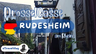 Rudesheim am Rhein Drosselgasse The most visited little alley in Germany [upl. by Aeduj154]