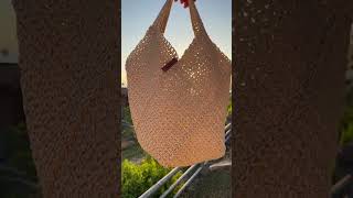 Learn how to crochet raffia bag [upl. by Shugart]