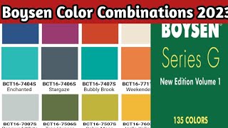 Boysen paint colors 2023 Boysen color chart Boysen color combinations for your wall [upl. by Teri]