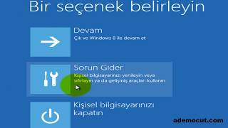 Windows 8 Güvenli Modda Açmanın Pratik Yolu [upl. by Akceber905]