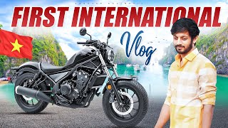 First International Vlog  Vietnam  Motovlog  Sandeep Nadimpalli  Telugu [upl. by Nittirb]