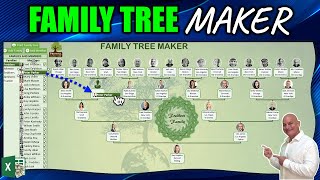 How To Create A Drag amp Drop Family Tree Maker In Excel  FREE DOWNLOAD [upl. by Sacha]