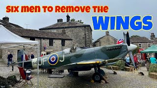 SPITFIRE Lands in Yorkshire Village Square  Saved from OBLIVION [upl. by Aohk440]