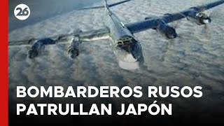 Dos bombarderos estratégicos rusos patrullan sobre aguas neutrales del mar de Japón  26Global [upl. by Adnahsar]