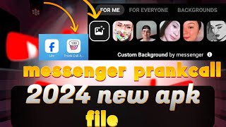 messenger prank call new update  messenger prank call problem solve  messenger fake call 2024 [upl. by Eiduam]