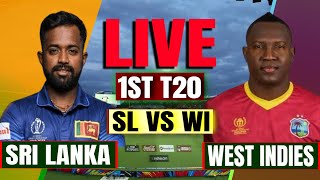 Sri Lanka vs West Indies 1st T20 Live Commentary  Live Cricket Match Today  SL vs WI 1st T20 Live [upl. by Ethelbert]