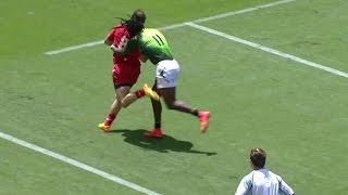 Sevens ReLIVE Seabelo Senatlas amazing trysaving tackle [upl. by Kalinda]