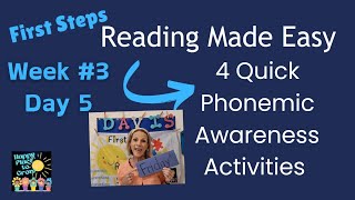 4 Fast Phonemic Awareness Activities Week 3 Day 5 happyplacetogrow [upl. by Celestine]